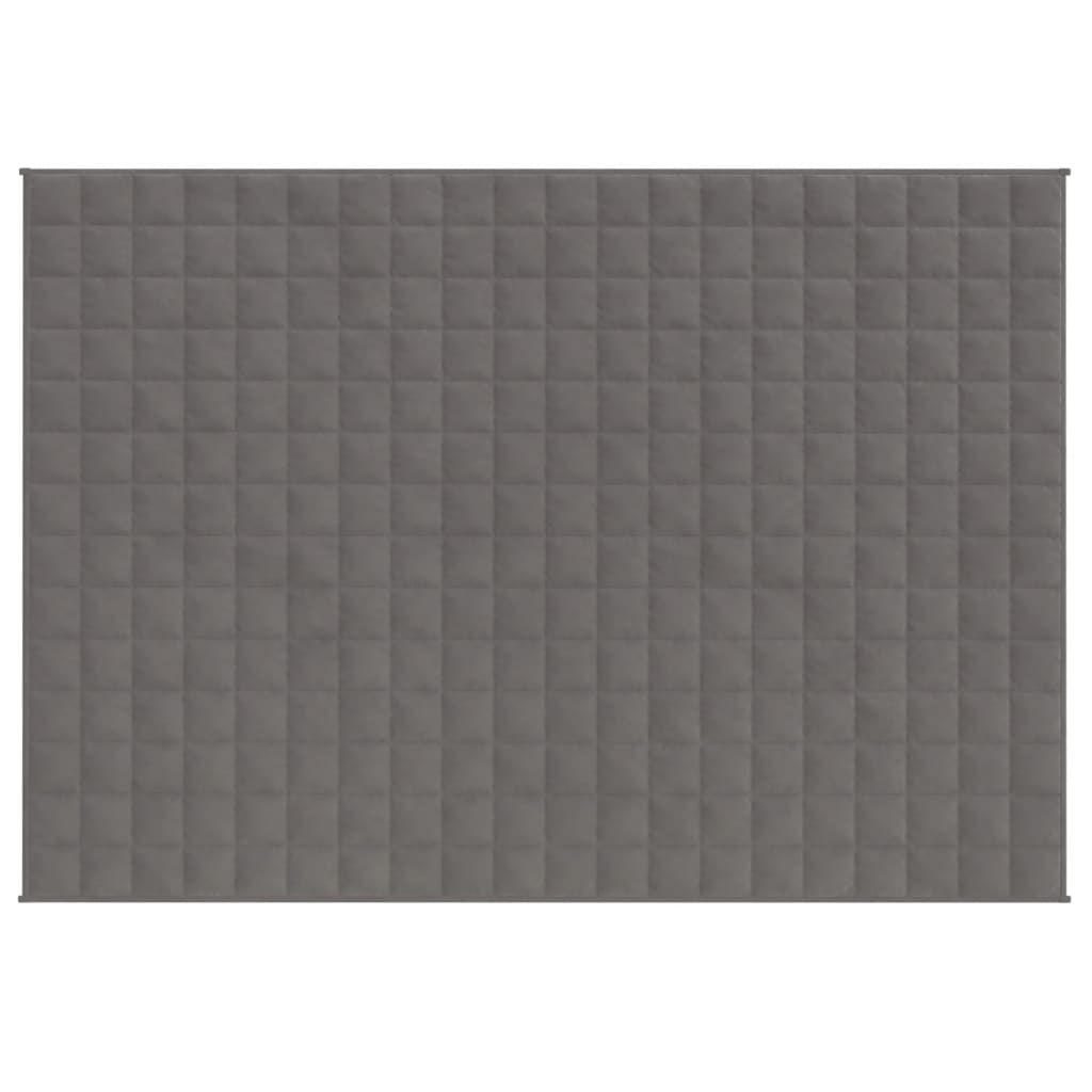 Couverture lestée en tissu gris 152x203 cm 11 kg - Vetonek