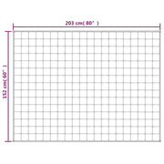 Couverture lestée en tissu gris 152x203 cm 11 kg - Vetonek