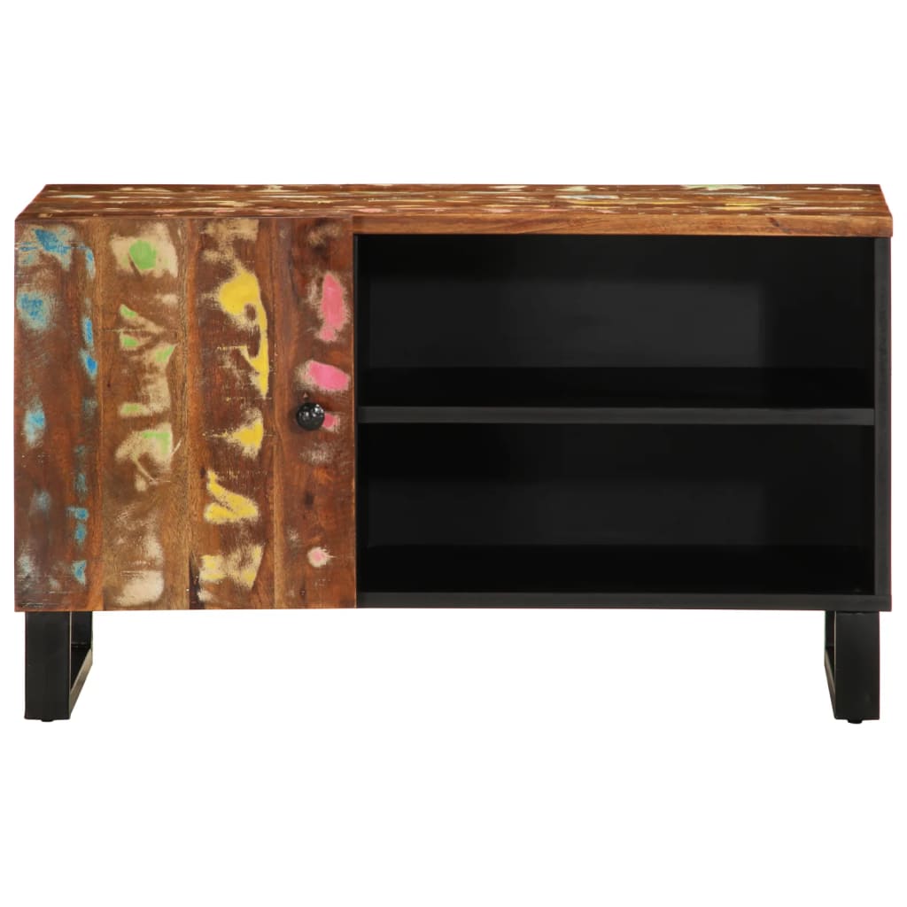 TV furniture Recycled and wood 80x33x46cm