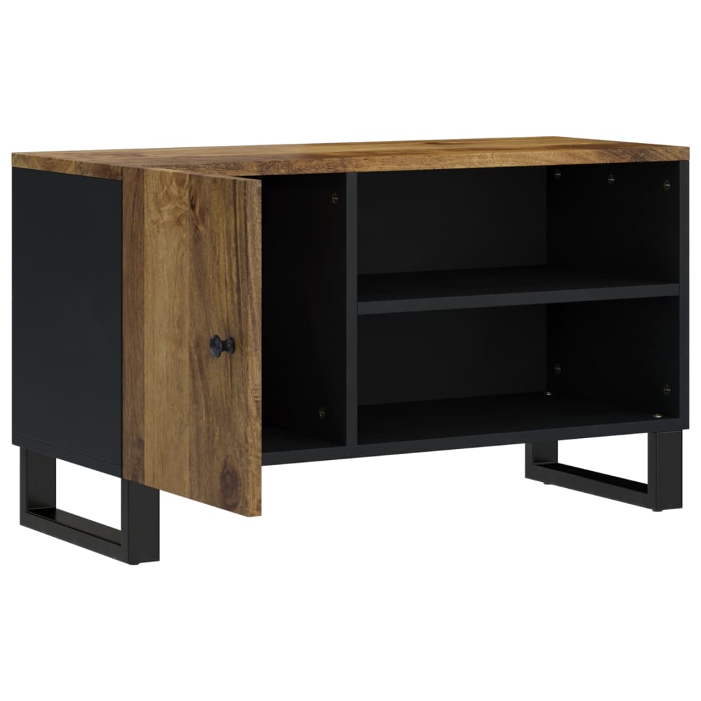 Mueble de TV madera mango y madera 80x33x46 cm