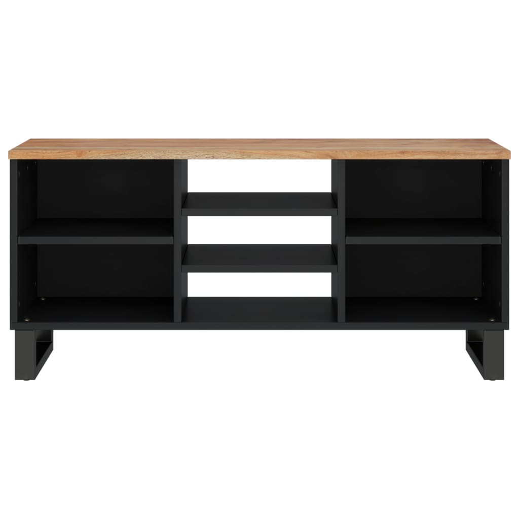 Mueble de TV madera acacia y madera 100x33x46 cm