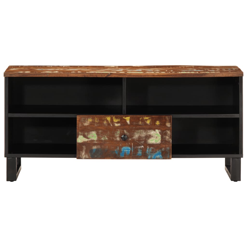 TV furniture Recycled wood 100x33x46cm