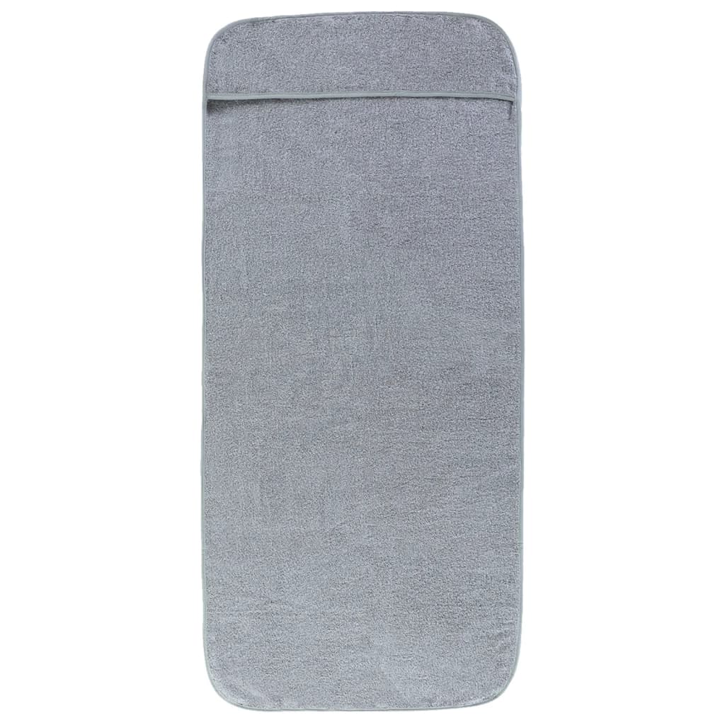 Toallas de playa 2 uds tela gris 400 g/m² 60x135 cm vidaXL