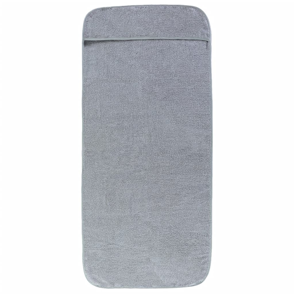 Toallas de playa 2 uds tela gris 400 g/m² 75x200 cm vidaXL