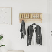 Wall cabinet hooks plywood 80x24x35.5 cm v6447 Vetonek