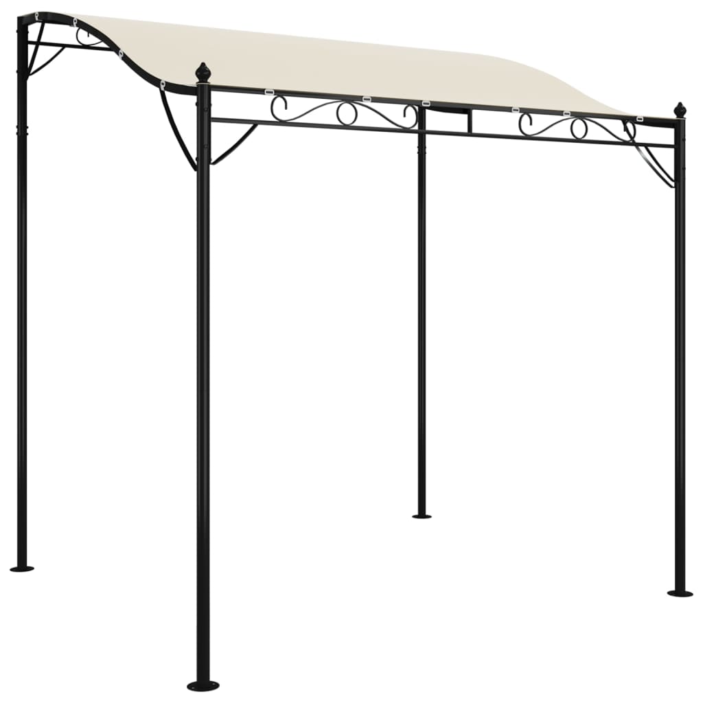 Toldo acero y tela color crema 2x2,3 m 180 g/m²