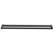 Black aluminum shower wall shelf 90 cm v9967 - Vetonek