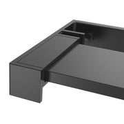 Black aluminum shower wall shelf 90 cm v9967 - Vetonek