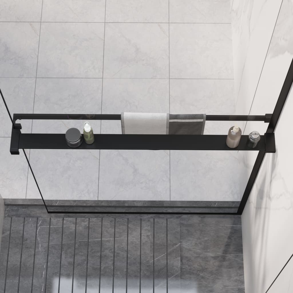 Black aluminum shower wall shelf 90 cm v9967 Vetonek