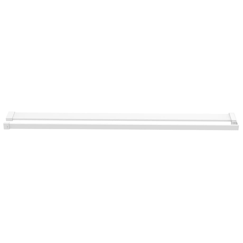 White aluminum shower wall shelf 115 cm