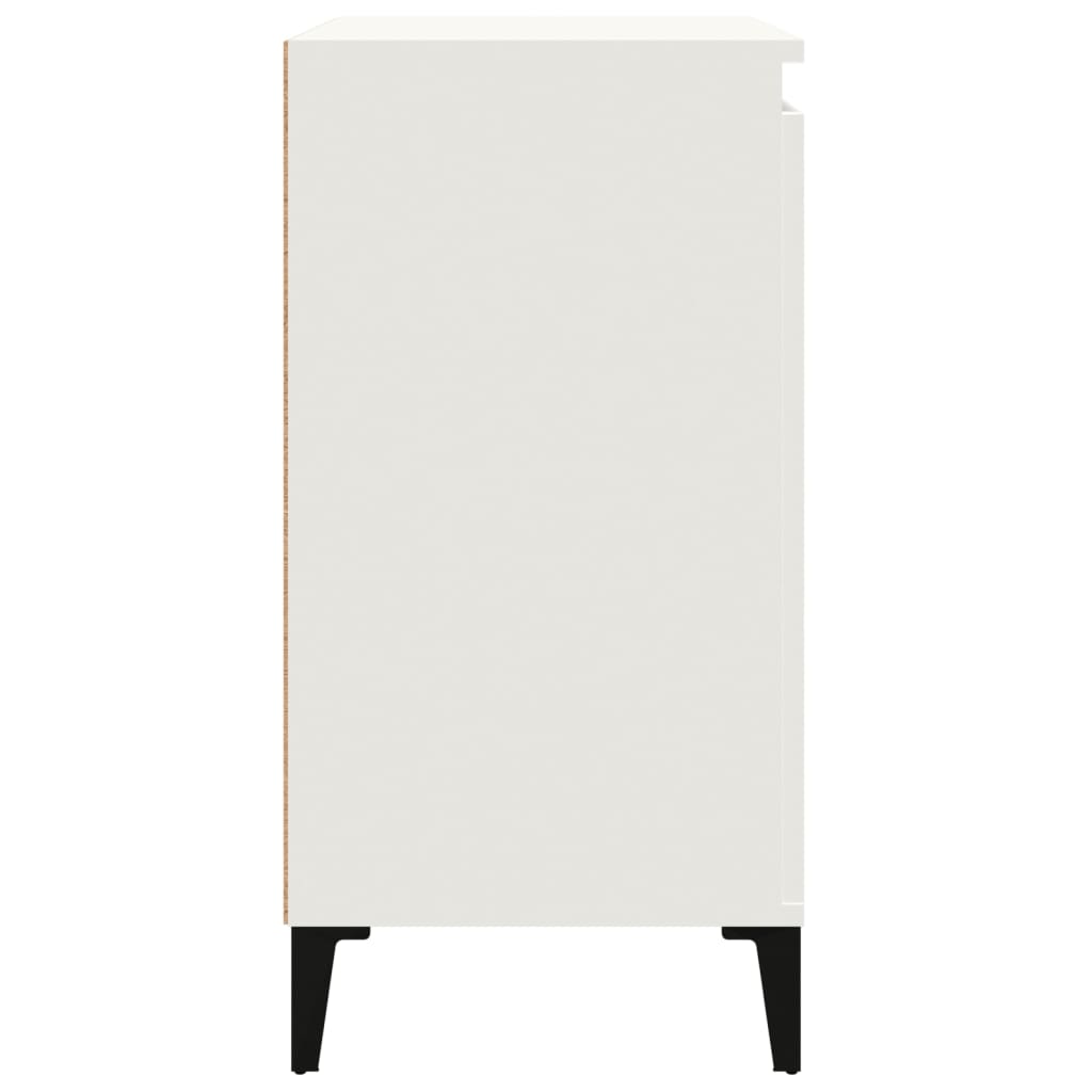 Mesitas de noche 2 uds madera blanco 40x35x70 cm vidaXL