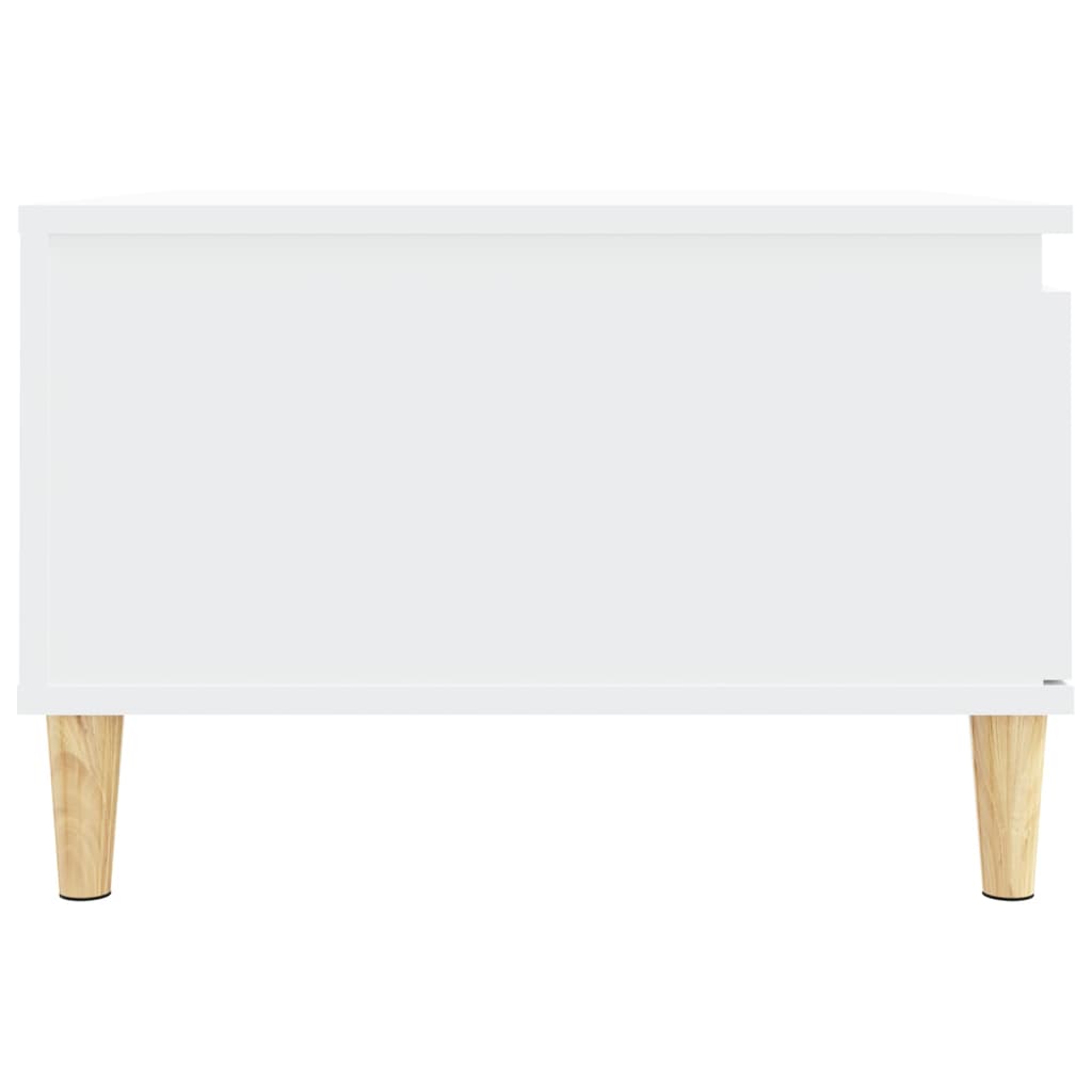 Mesa de centro madera contrachapada blanco 55x55x36,5 cm vidaXL