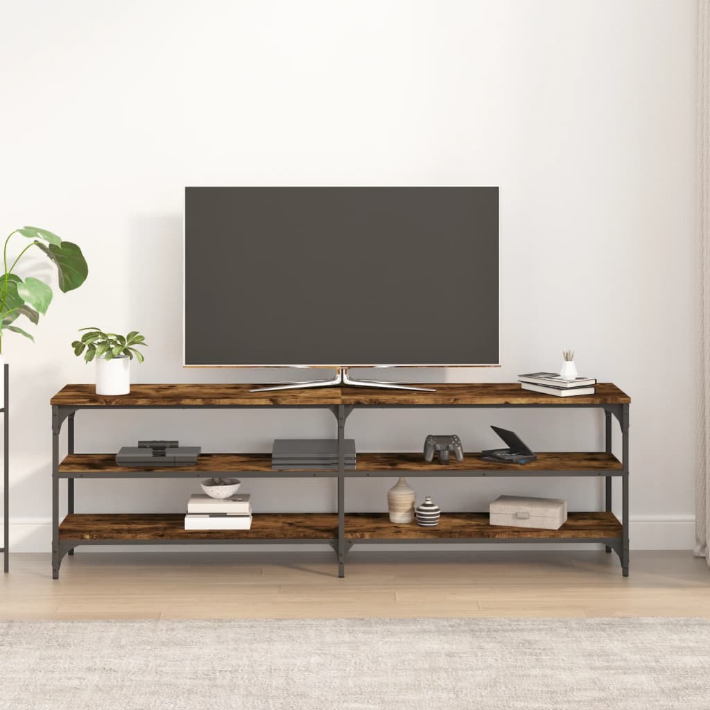 TV furniture smoked oak 160x30x50 cm