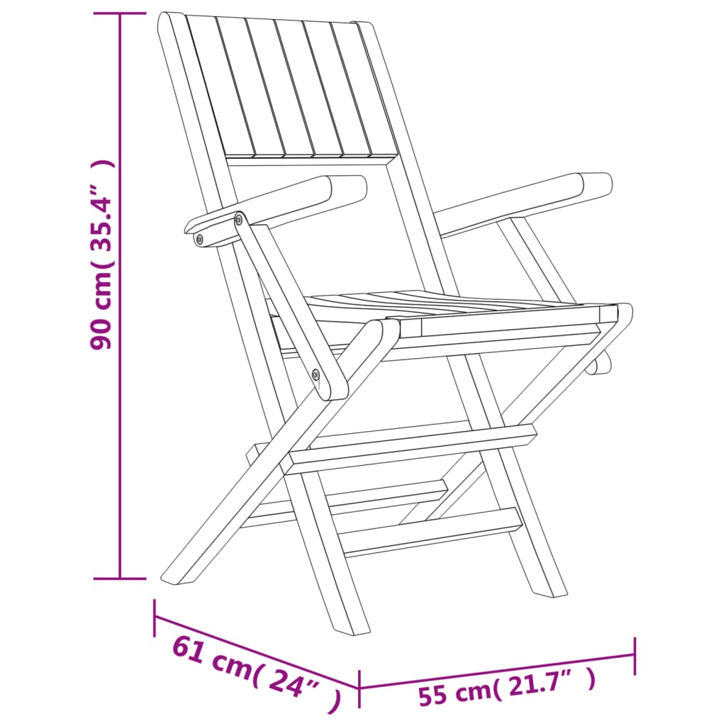 Juego de comedor para jardín 5 piezas madera maciza de teca vidaXL