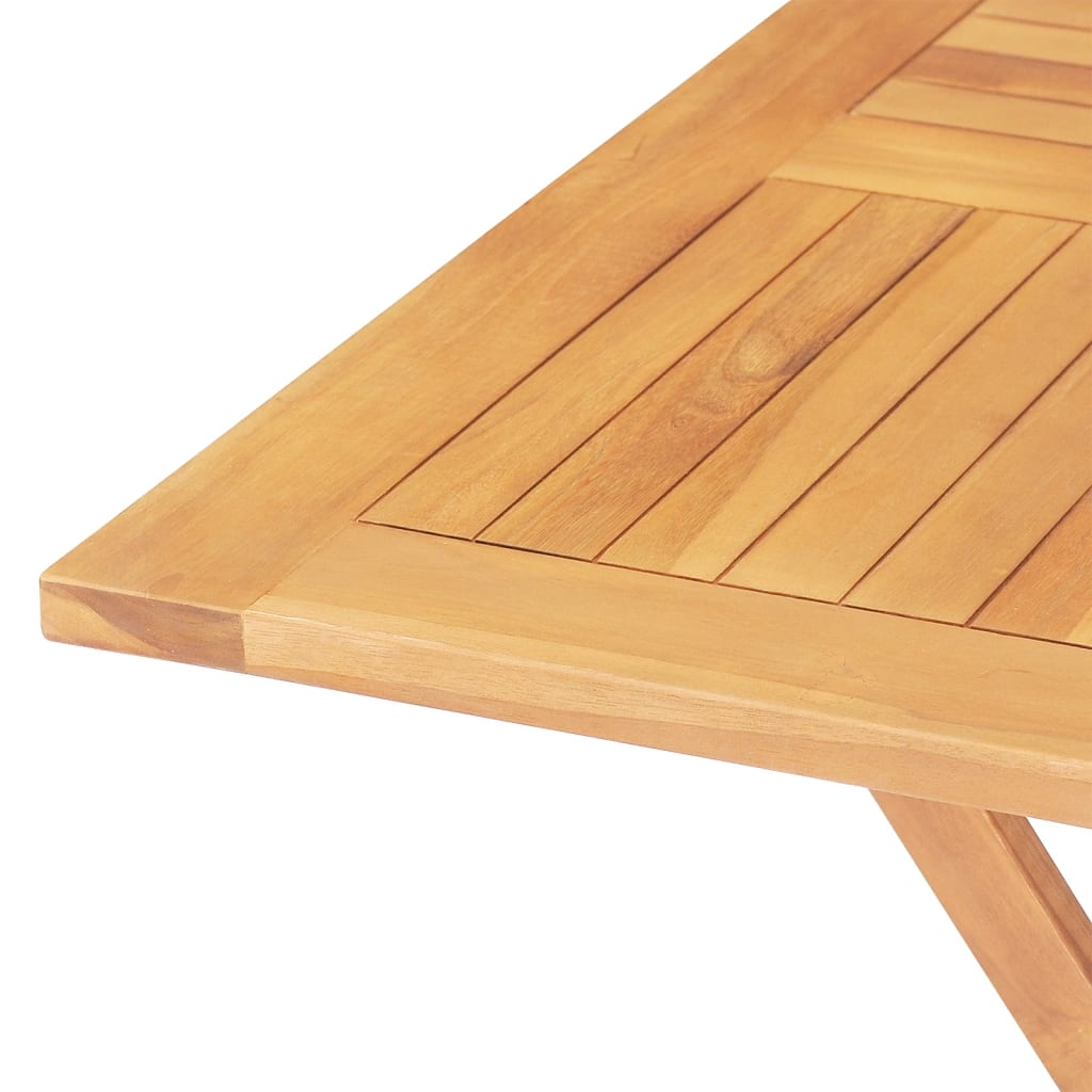 Juego de comedor para jardín 5 piezas madera maciza de teca vidaXL