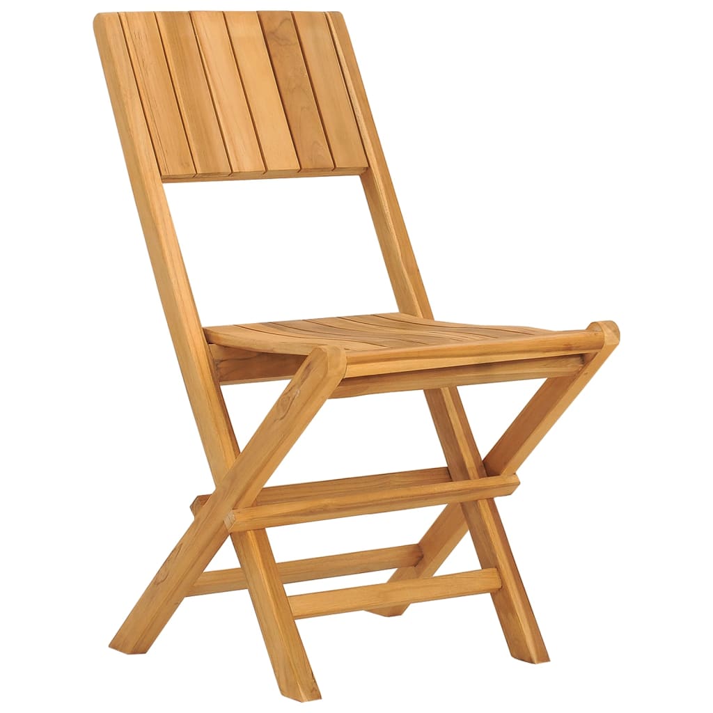 Folding garden chairs 6 UDS Maciza wood Teak 47x61x90 cm