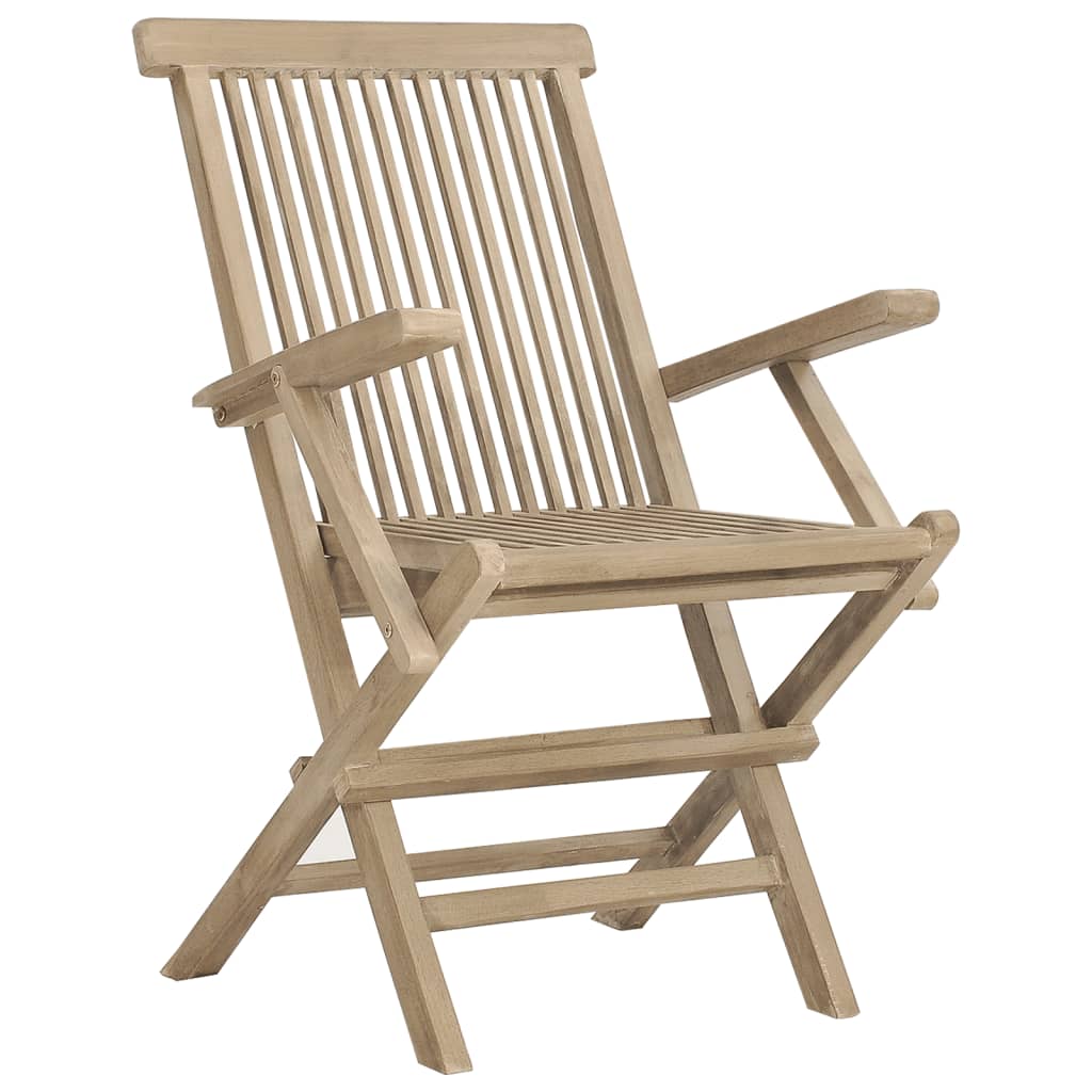 Folding garden chairs 6 UDS Macker Wood Teak 56x61x89 cm