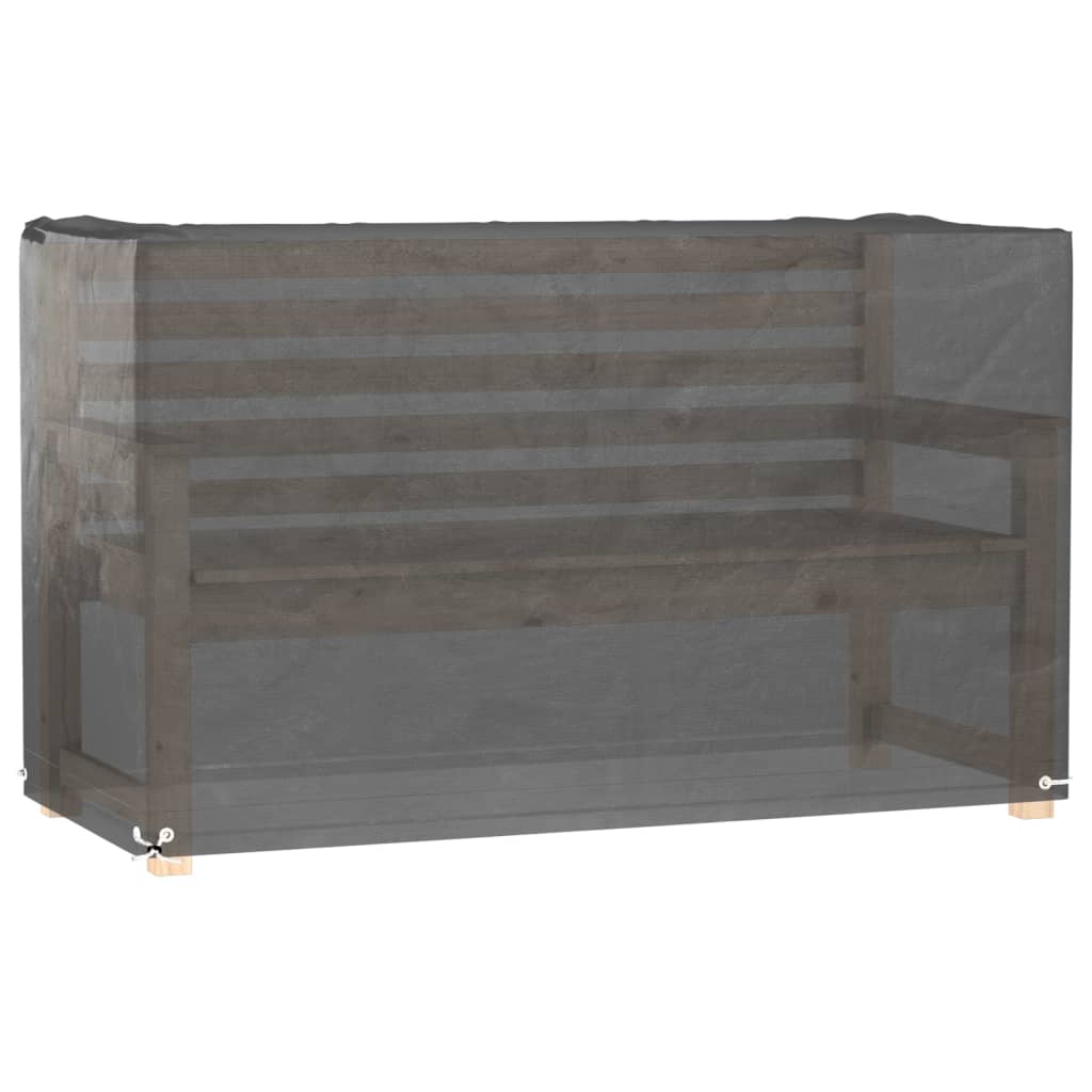 Fundas muebles de jardín 2 uds 8 ojales rectangular 125x55x75cm vidaXL