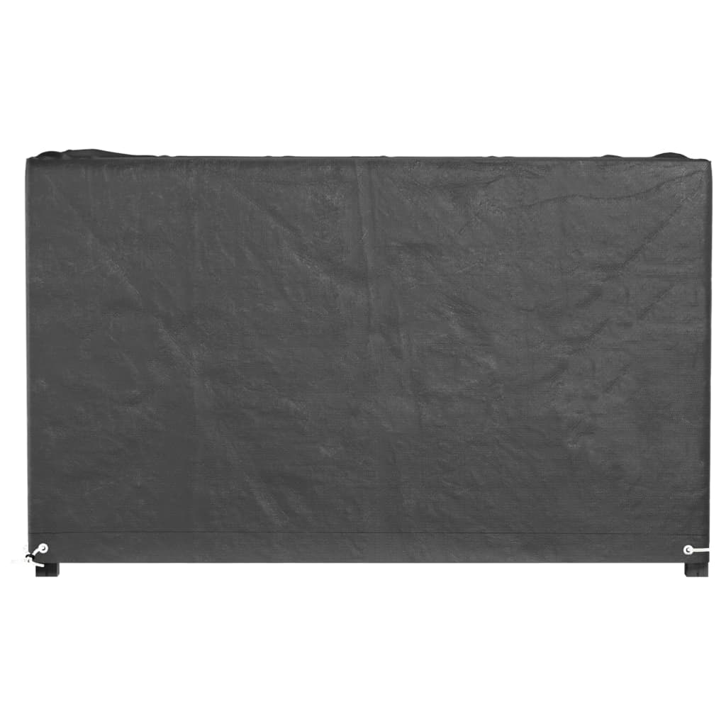 Fundas muebles de jardín 2 uds 8 ojales rectangular 125x55x75cm vidaXL