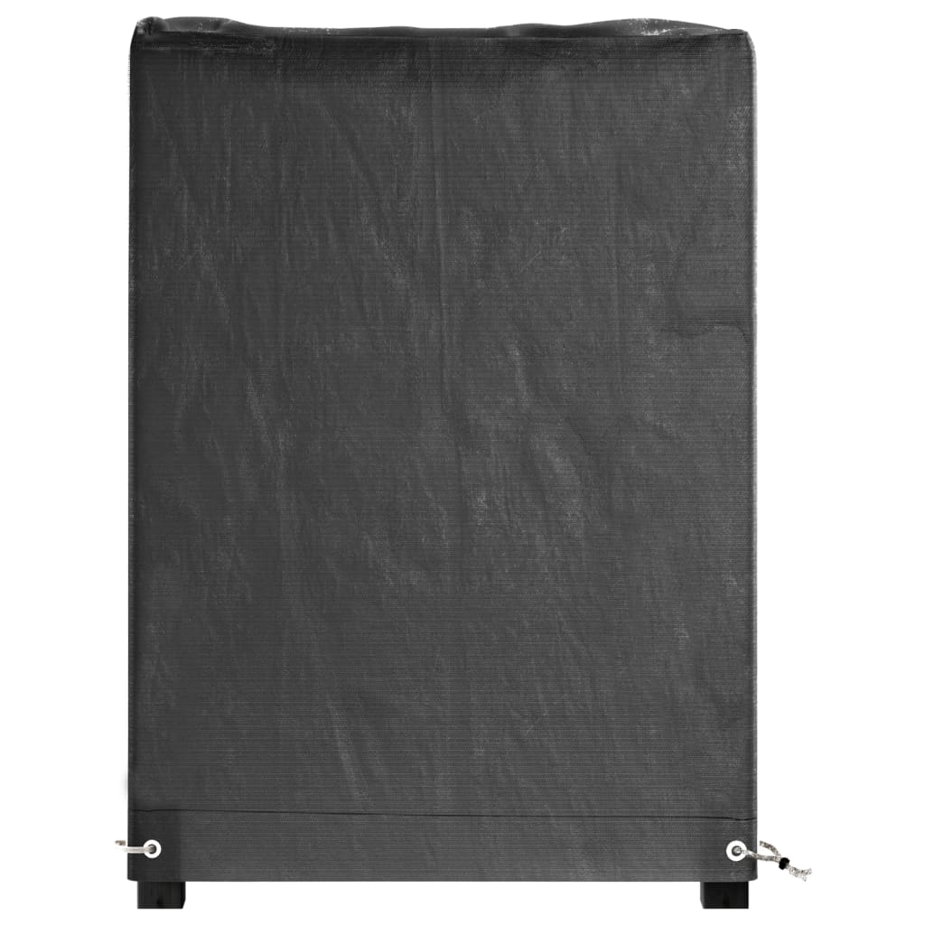 Fundas muebles de jardín 2 uds 8 ojales rectangular 125x55x75cm vidaXL