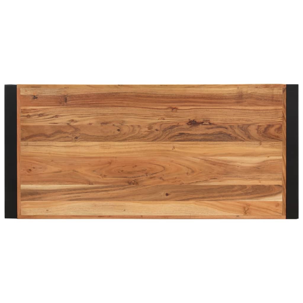 Mesa de centro madera maciza acacia 120x55x40 cm