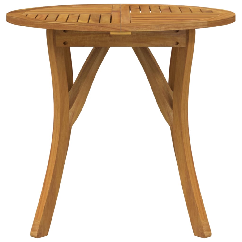 Acacia solid wooden table Ø85 cm