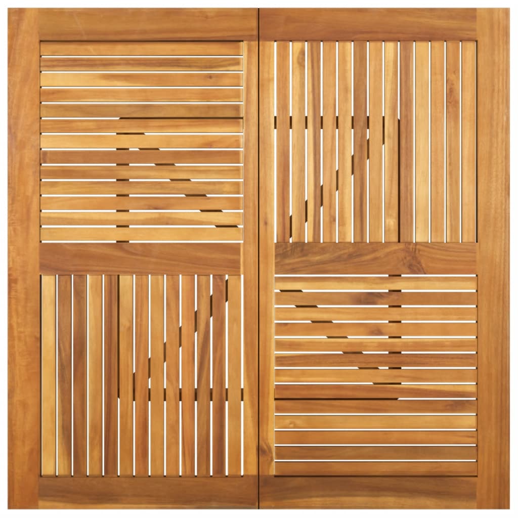 Mesa de jardín madera maciza de acacia 110x110x75 cm vidaXL