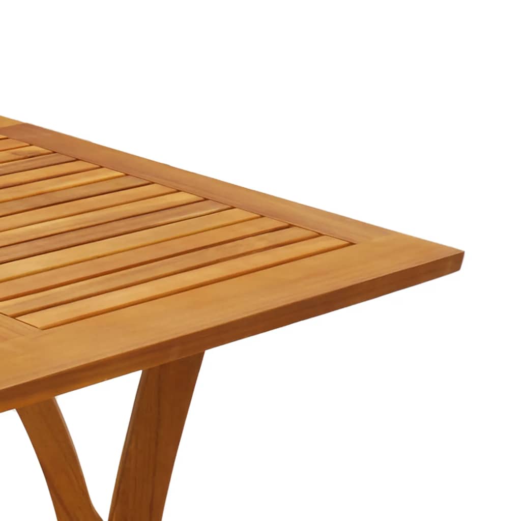 Mesa de jardín madera maciza de acacia 110x110x75 cm vidaXL