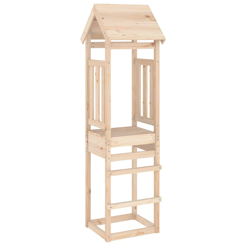 Vetonek Torre de juegos madera maciza de pino 52,5x46,5x206,5 cm