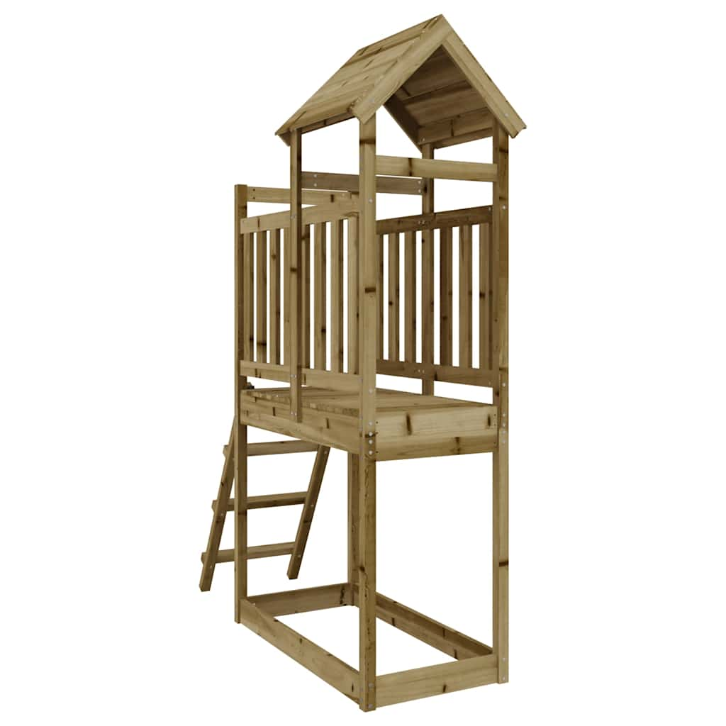 Parque infantil exterior madera pino impregnada 53x110x214 cm vidaXL