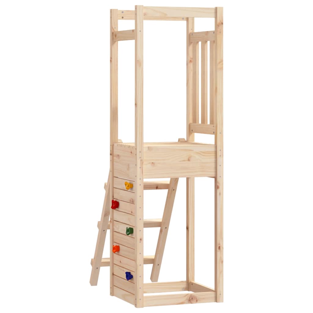 Vetonek Parque infantil de madera maciza pino 53x46,5x169 cm