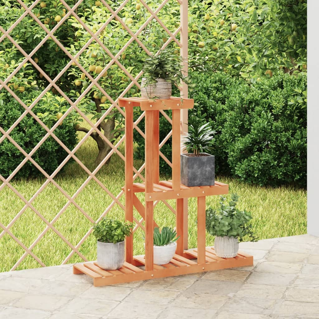 Vetonek Soporte para flores de madera maciza abeto 81x25x75,5 cm