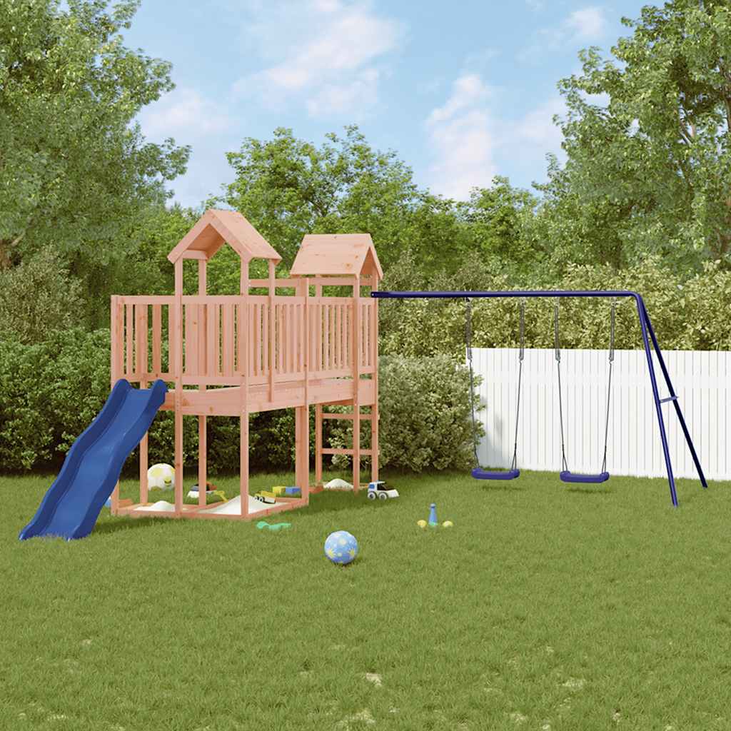 Vetonek Parque infantil de exterior madera maciza Douglas