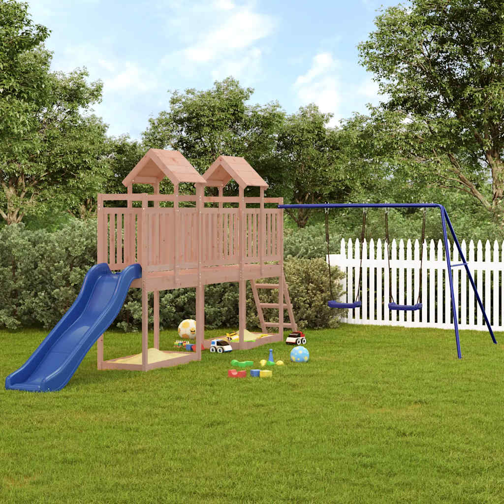 Vetonek Parque infantil de exterior madera maciza Douglas