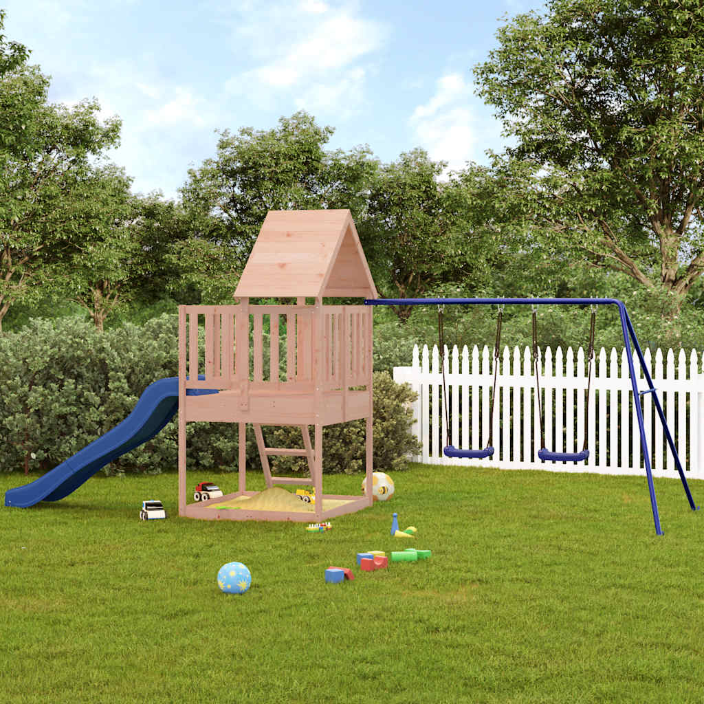 Vetonek Parque infantil de exterior madera maciza Douglas