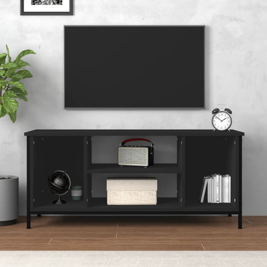 Mobili tv black legno 102x35x45 cm