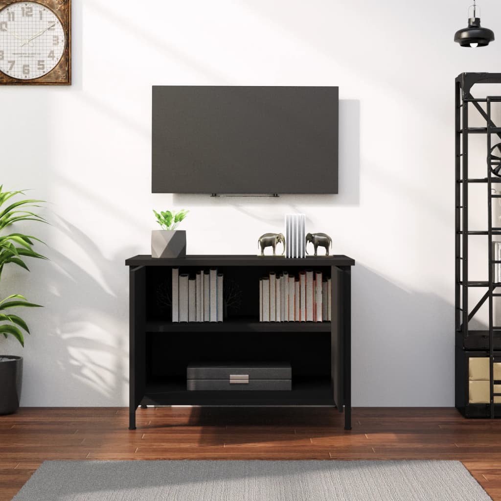 Armadio TV con porte in legno 60x35x45 cm