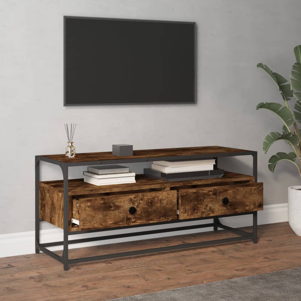 TV Furniture Smoked Oak 100x35x45 cm