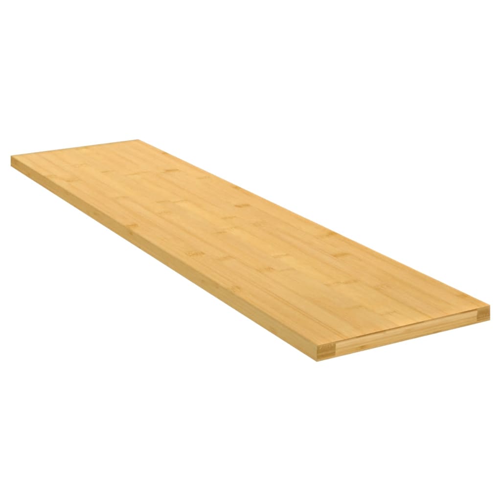 Vetonek Estante de pared de bambú 80x20x1,5 cm