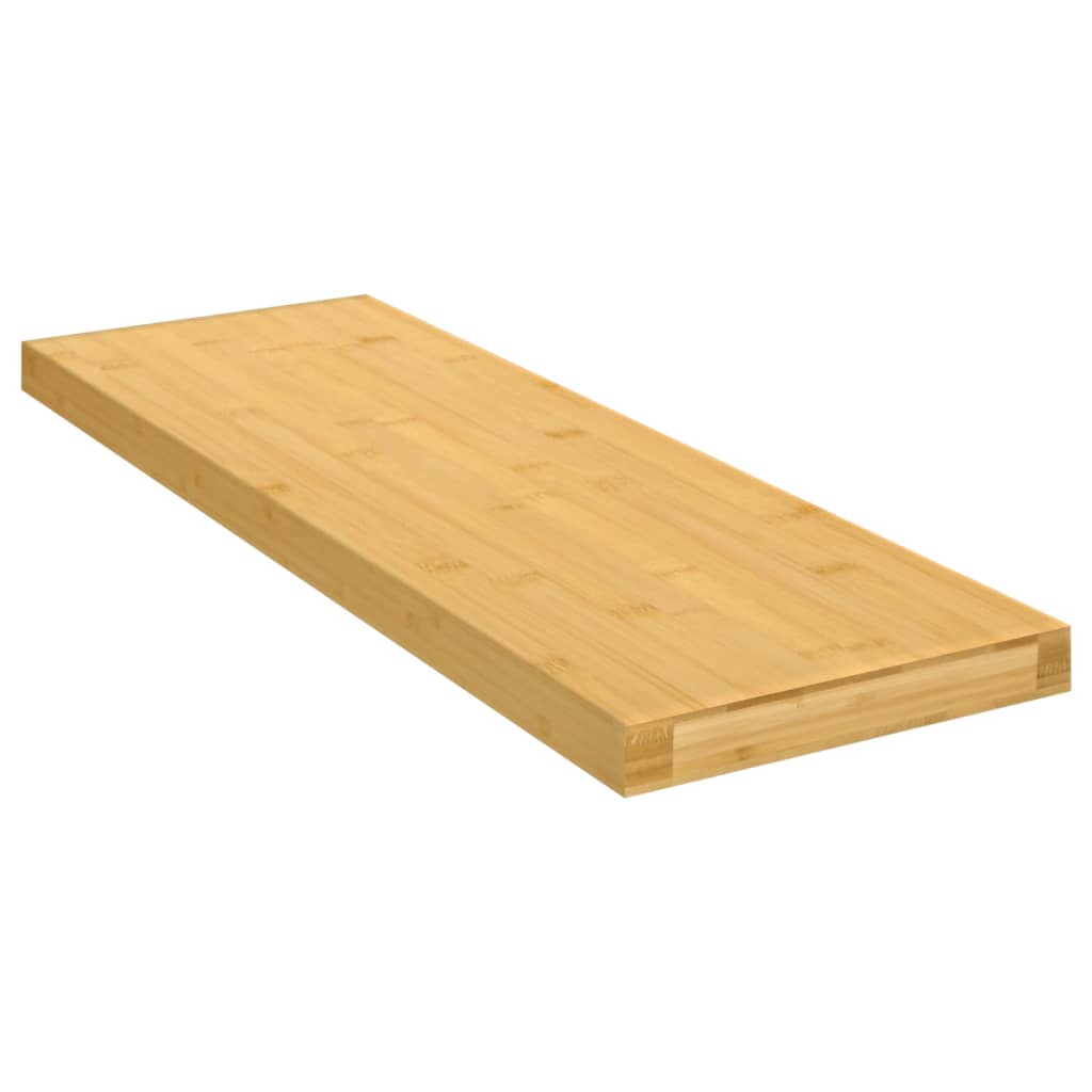 Vetonek Estante de pared de bambú 60x20x2,5 cm