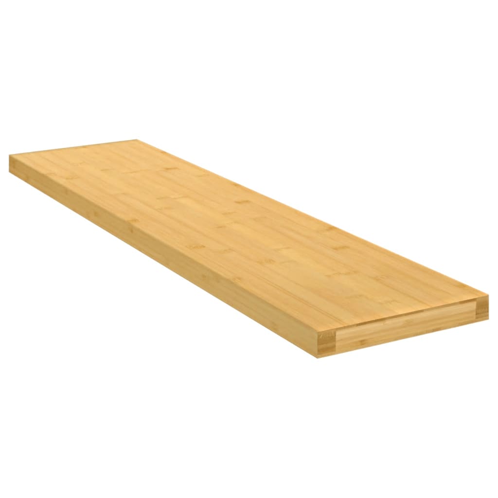 Vetonek Estante de pared de bambú 80x20x2,5 cm