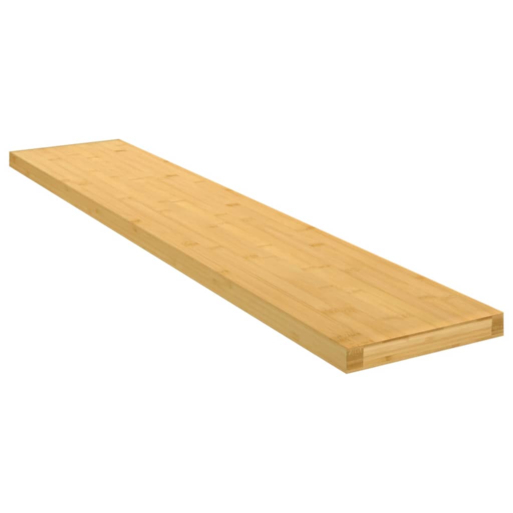 Vetonek Estante de pared de bambú 100x20x2,5 cm