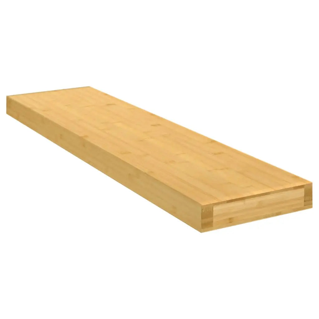 Vetonek Estante de pared de bambú 80x20x4 cm