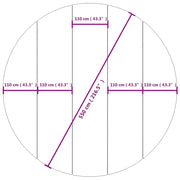 Tapiz de suelo piscina geotextil de poliéster gris claro Ø550cm V3885 Vetonek