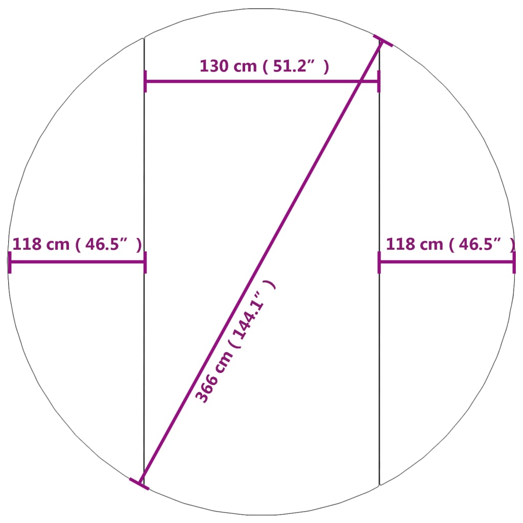 Tapiz de suelo piscina geotextil de poliéster gris claro Ø366cm vidaXL