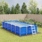 Tapiz de suelo piscina geotextil poliéster gris claro 820x420cm V4035 Vetonek