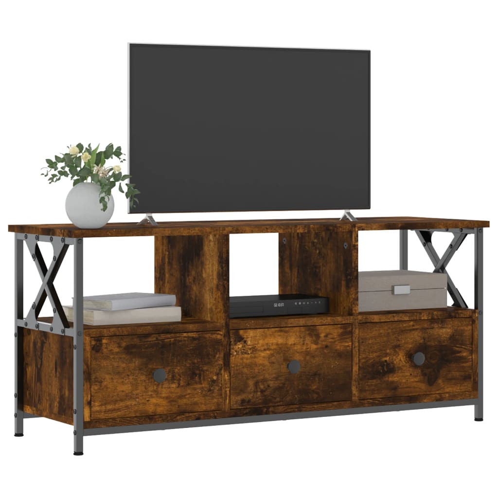 TV -Möbel Sperrholz Sperrholz Ahumado Oak 102x33x45cm