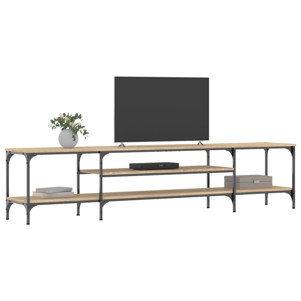 Mueble TV madera sintetizada Nexus y hierro roble Nexus 201x35x45 cm