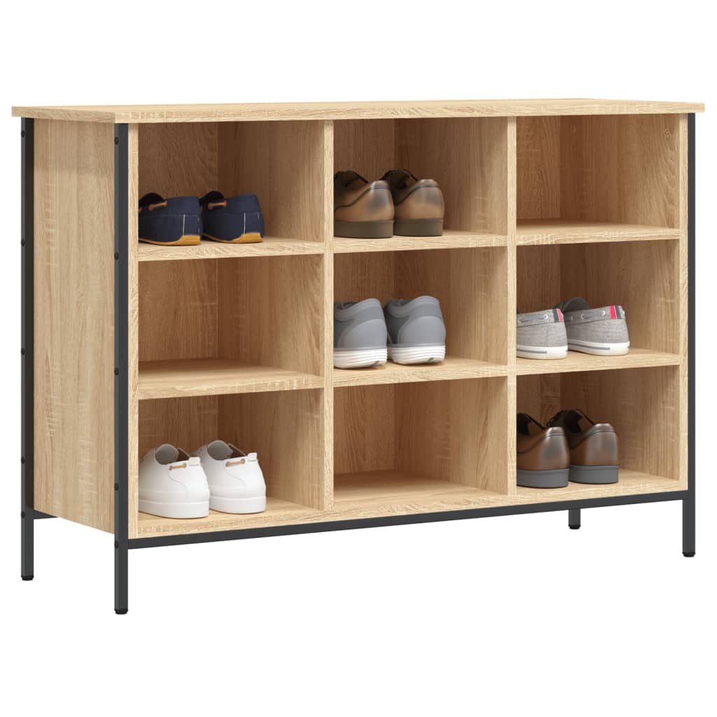 Zapatero madera de ingeniería roble Sonoma 100x35x70 cm