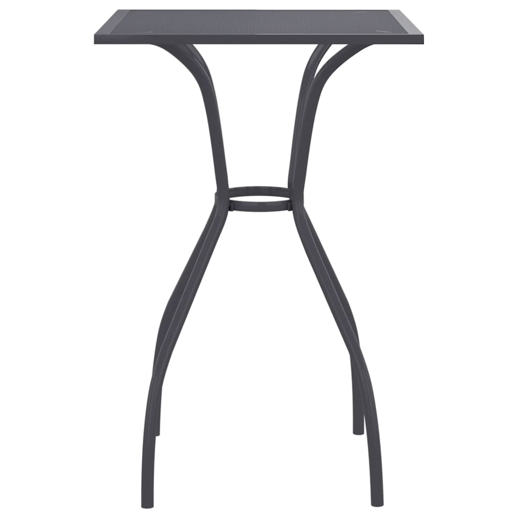 Steel garden table anthracite 50x50x72 cm